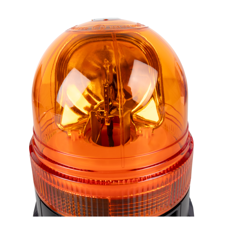 Girofaro alogeno 12V base piana, 55W, IP66