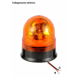 Girofaro alogeno 24V base piana, 55W, IP66