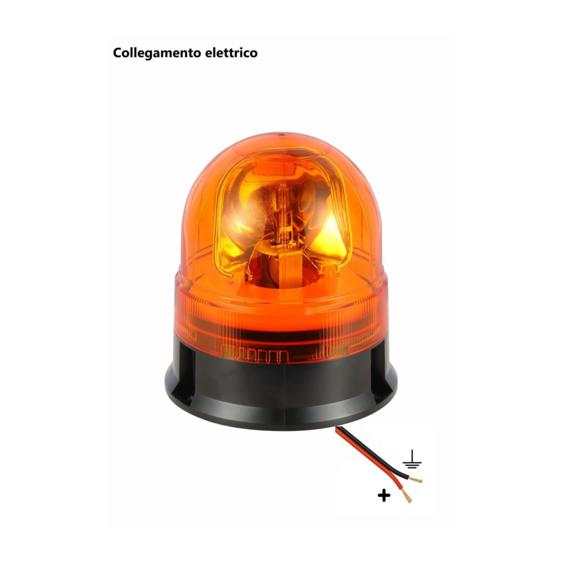 Girofaro alogeno 24V base piana, 55W, IP66