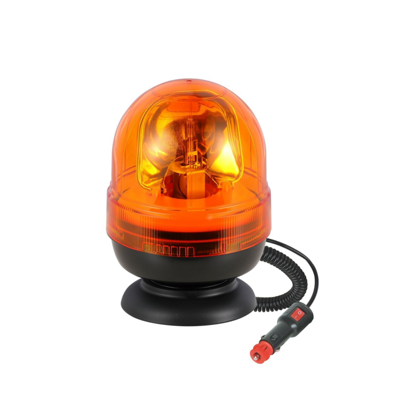 Girofaro alogeno 24V base magnetica, 55W, IP66