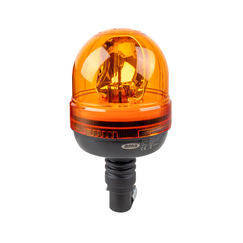Girofaro alogeno 12V base ad asta flessibile, 55W, IP66