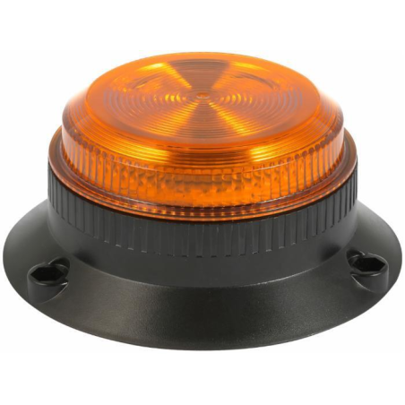 Lampeggiante a LED 12-24V, base piana, 30 LED, IP67