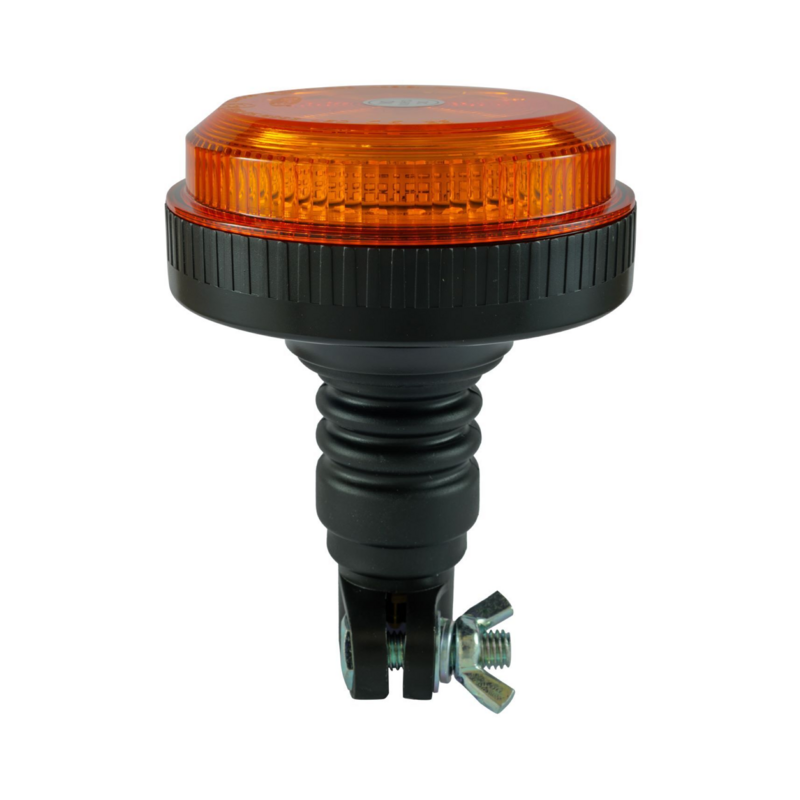 Lampeggiante a LED 12-24V, base ad asta flessibile, 30 LED, IP67