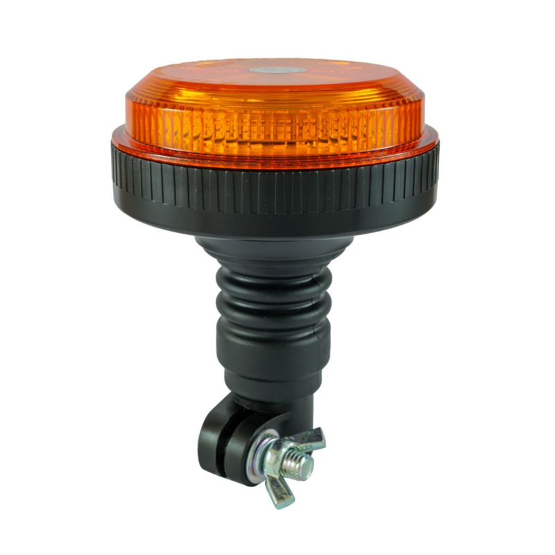 Lampeggiante a LED 12-24V, base ad asta flessibile, 30 LED, IP67