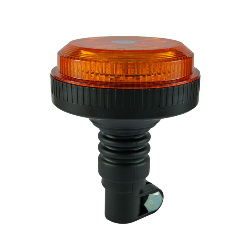 Lampeggiante a LED 12-24V, base ad asta flessibile, 30 LED, IP67