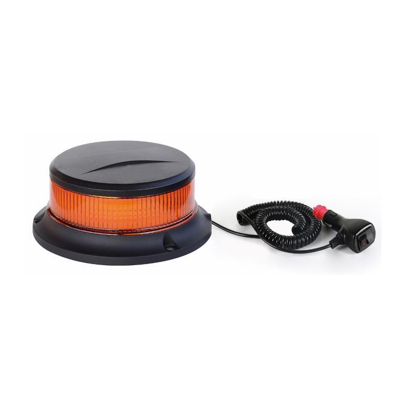Lampeggiante a LED 12-24V, base magnetica, 18 LED, IP67