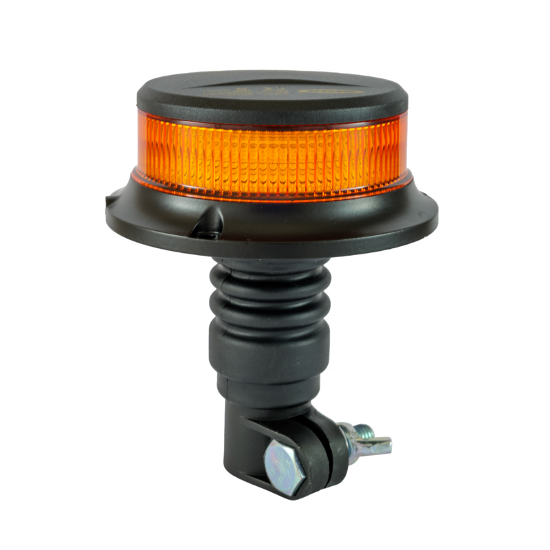 Lampeggiante a LED 12-24V, base ad asta flessibile, 18 LED, IP67