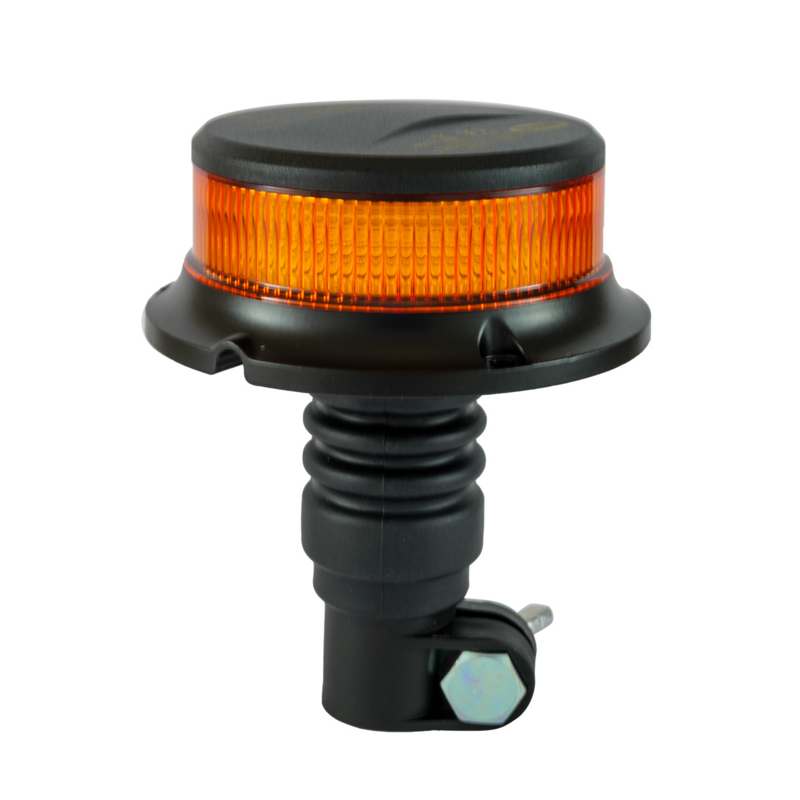 Lampeggiante a LED 12-24V, base ad asta flessibile, 18 LED, IP67