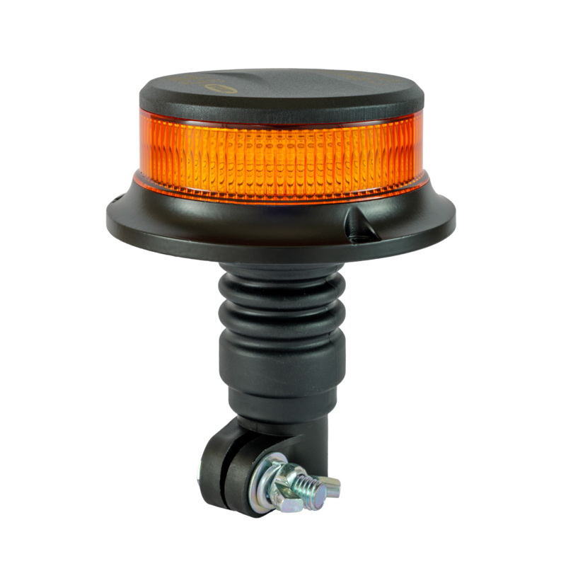 Lampeggiante a LED 12-24V, base ad asta flessibile, 18 LED, IP67