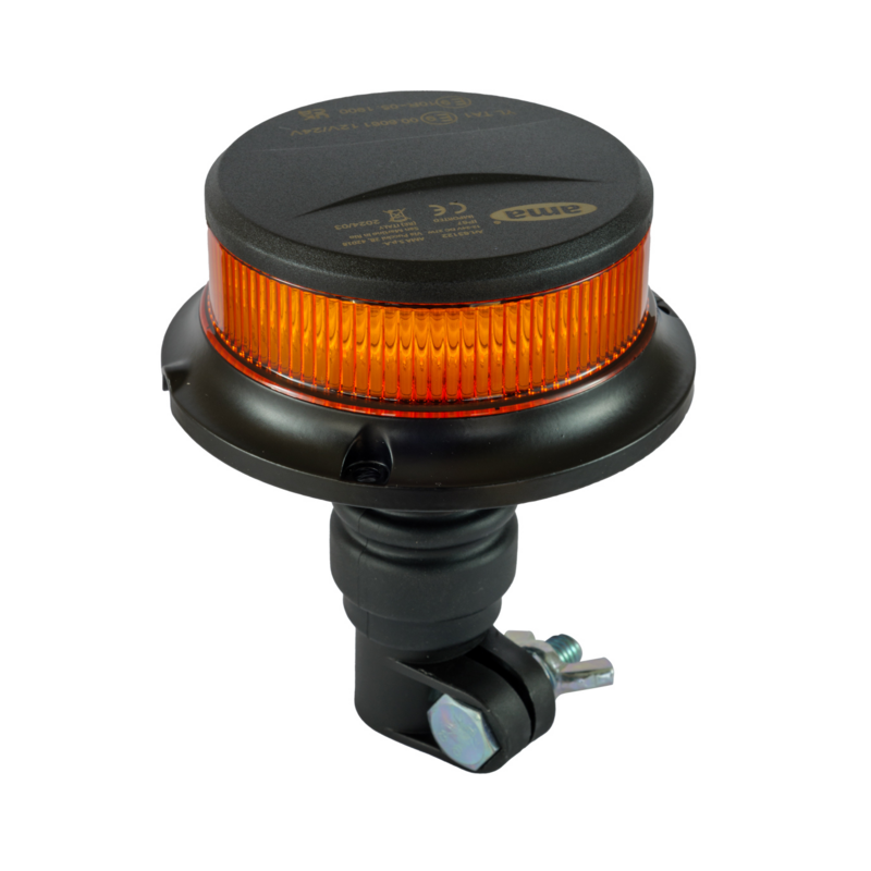 Lampeggiante a LED 12-24V, base ad asta flessibile, 18 LED, IP67