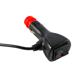 Lampeggiante con LED e calotta blu 12-24V, base magnetica, 18 LED, IP67.