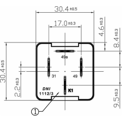 INTERMITTENZA LAMPEGGIANTE 12V 4  TERMINALI PER FANALI AL LED E PER FANALI ALOGENI