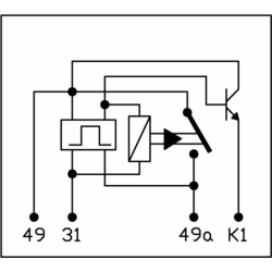 INTERMITTENZA LAMPEGGIANTE 12V 4  TERMINALI PER FANALI AL LED E PER FANALI ALOGENI