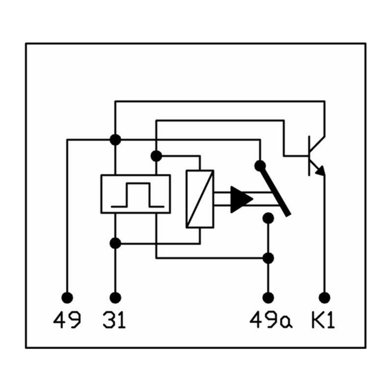 INTERMITTENZA LAMPEGGIANTE 12V 4  TERMINALI PER FANALI AL LED E PER FANALI ALOGENI