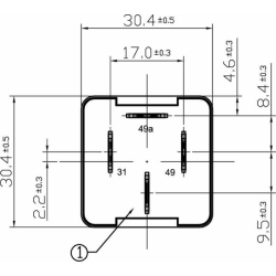 RELE' LAMPEGGIANTE 24V 4  TERMINALI PER FANALI AL LED E PER FANALI ALOGENI