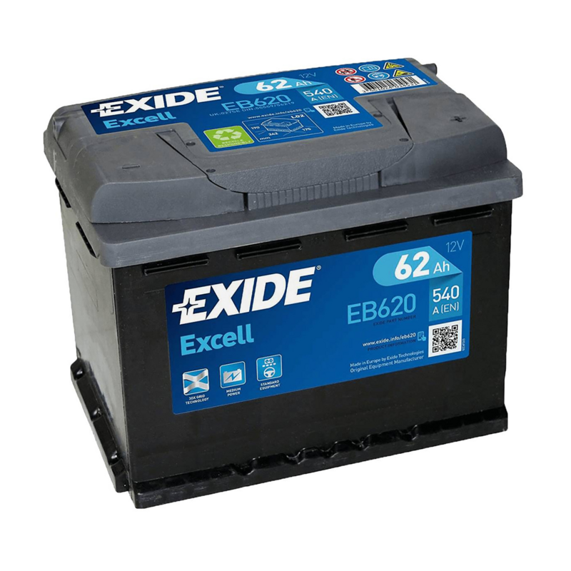 BATTERIA 62AH,540A,242X175X190 DX