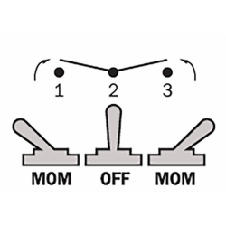 INTERRUTTORE A LEVETTA UNIPOLARE MOM-OFF-MOM