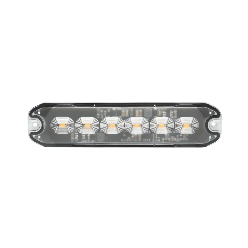 Luce di segnalazione flash 6 LED arancio, 12-24V, 10W, IP67