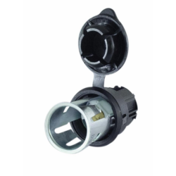 Presa bipolare 12V in alluminio per spinotto accendisigari