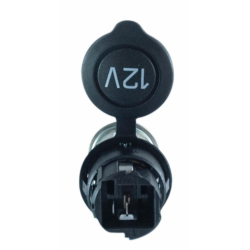 Presa bipolare 12V in alluminio per spinotto accendisigari