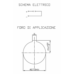 Presa bipolare 12V in alluminio per spinotto accendisigari