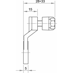 CAPOCORDA CON FISSAGGIO A PIASTRA 50÷70 MM² Ø 12,5 MM