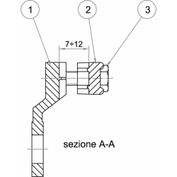 CAPOCORDA CON FISSAGGIO A PIASTRA 50÷70 MM² Ø 12,5 MM