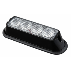 Luce di segnalazione 4 LED arancio, 12-24V, 12W, IP67