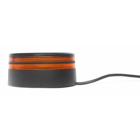 Lampeggiante LED 12-24V base piana, 25W, IP67, 50 LED, doppia riga luminosa