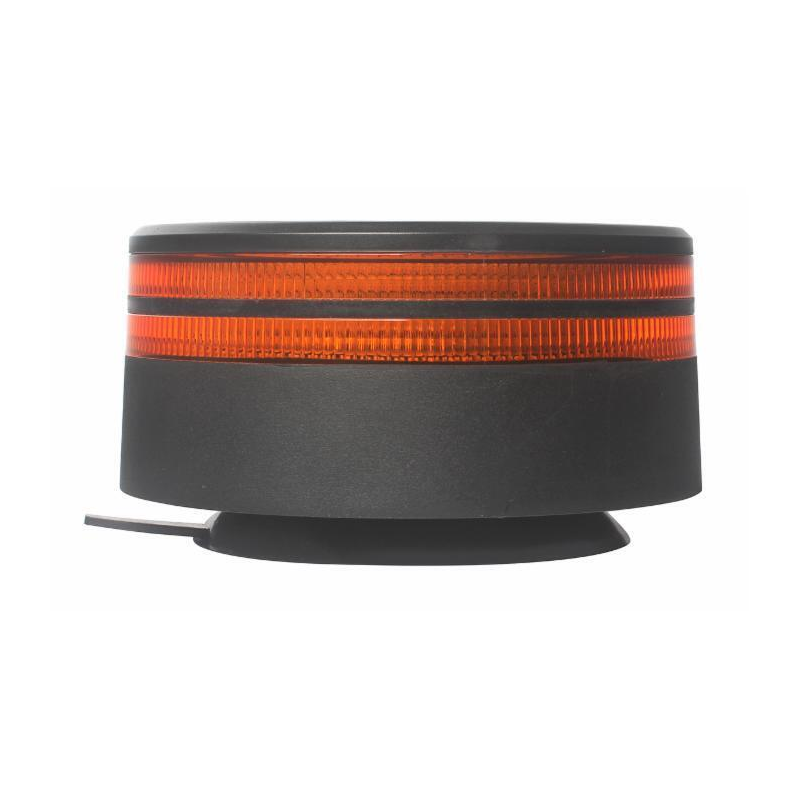 Lampeggiante LED 12-24V base magnetica, 25W, IP67, 50 LED, doppia riga luminosa