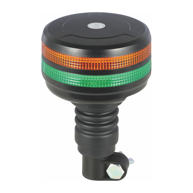 Lampeggiante 12-24V LED verdi e arancioni per segnalazione veicoli al lavoro