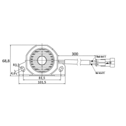 Avvisatore acustico retromarcia 12-110V, 103~111 dB