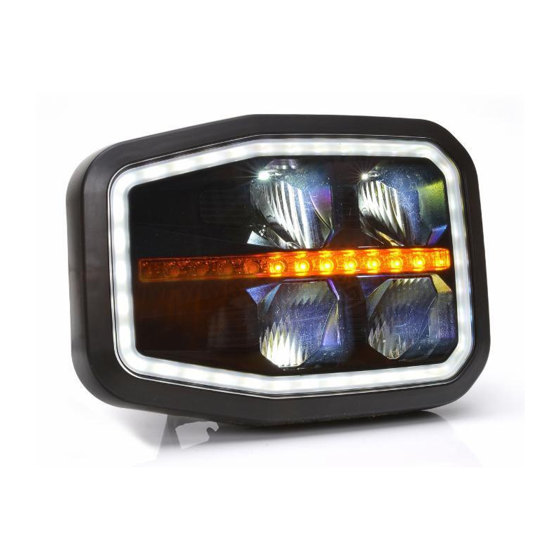 Fanale anteriore sx LED 12-24 V con freccia dinamica