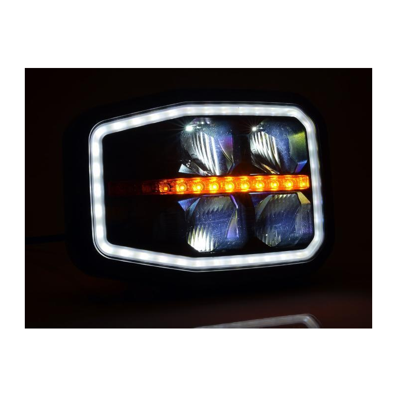 Fanale anteriore sx LED 12-24 V con freccia dinamica