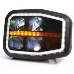 Fanale anteriore dx LED 12-24 V con freccia dinamica