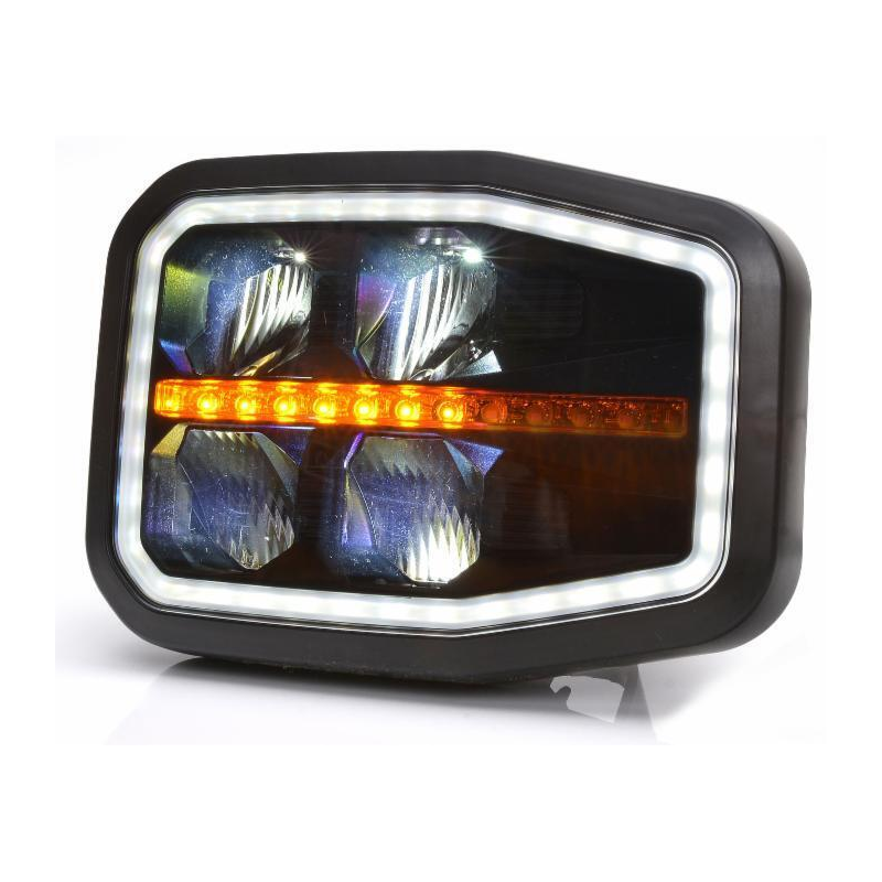 Fanale anteriore dx LED 12-24 V con freccia dinamica