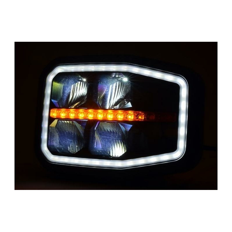 Fanale anteriore dx LED 12-24 V con freccia dinamica