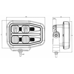 Fanale anteriore dx LED 12-24 V con freccia dinamica