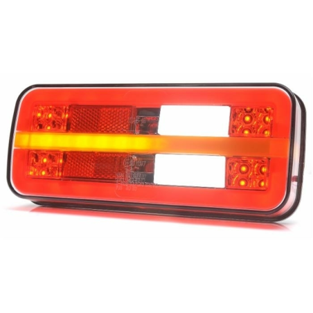 Fanale posteriore LED dx/sx 12V 200,5x28,9x 85,3 mm con freccia dinamica