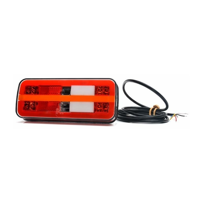 Fanale posteriore LED dx/sx 12V 200,5x28,9x 85,3 mm con freccia dinamica