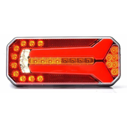 Fanale posteriore LED dx/sx 12-24V 235,6x40,4x103,6 mm con freccia dinamica