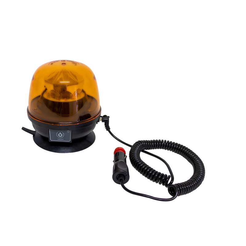 Lampeggiante LED magnetico a batteria  12-24V, 22W, IP67, 10 LED. Autonomia batteria 6 ore