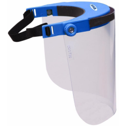 VISIERA PROTETTIVA COLORE AZZURRO CONFEZIONE SINGOLA