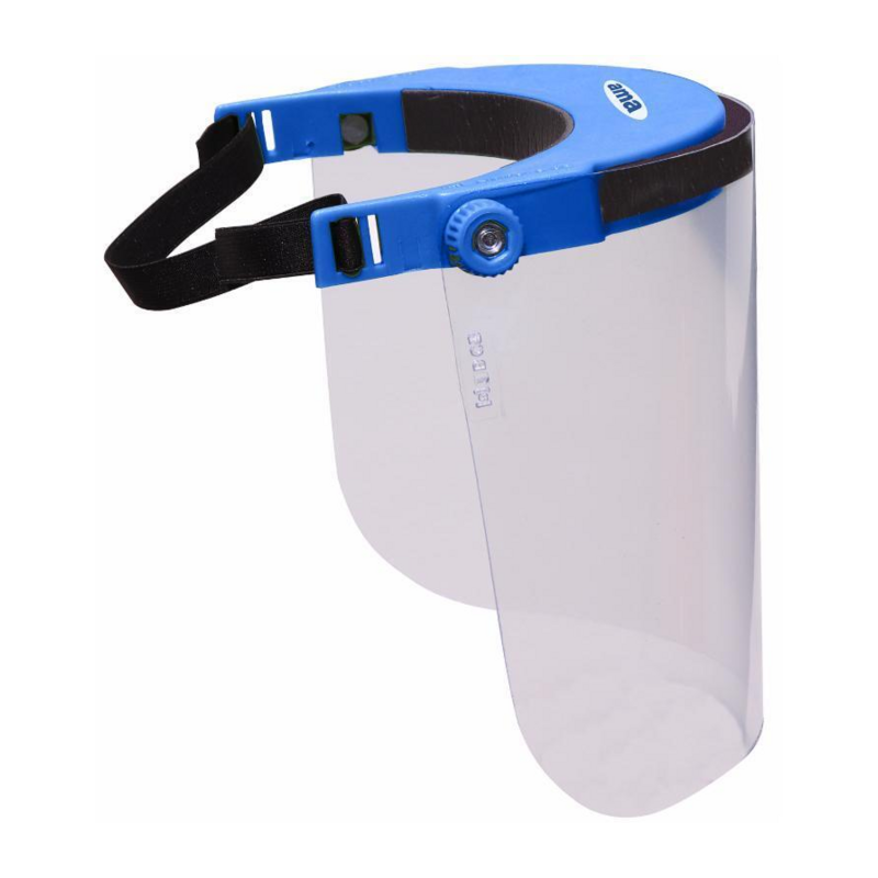 VISIERA PROTETTIVA COLORE AZZURRO CONFEZIONE SINGOLA