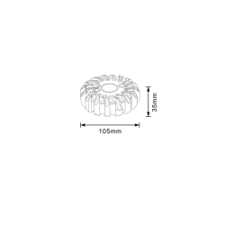 Set 6 luci di emergenza magnetici e appendibili a batteria ricaricabile