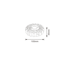 Luce LED di emergenza magnetico e appendibile per kit 68132