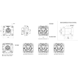 Presa 9 poli ISOBUS Passive grigia 12V in plastica
