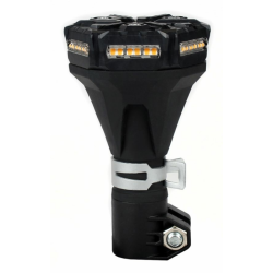 Lampeggiante a LED 12V, base ad asta flessibile, 36 LED, IP67.
