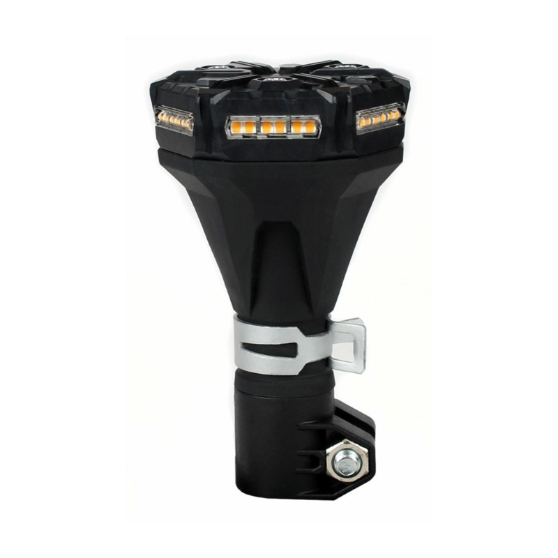 Lampeggiante a LED 12V, base ad asta flessibile, 36 LED, IP67.