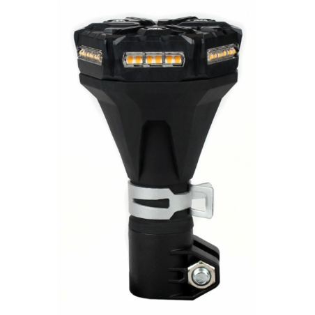 Lampeggiante a LED 12V, base ad asta flessibile, 36 LED, IP67.